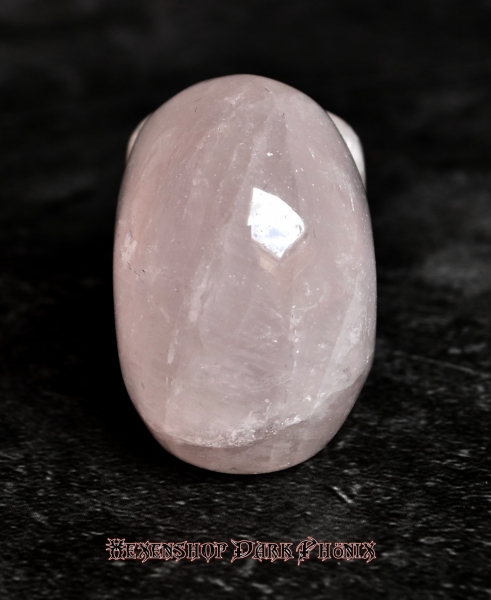 Hexenshop Dark Phönix Rosenquarz Kristallschädel Chors Totenkopf Halbedelstein